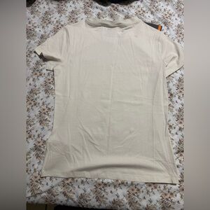 Boss Off-White Tee with Orange Accents